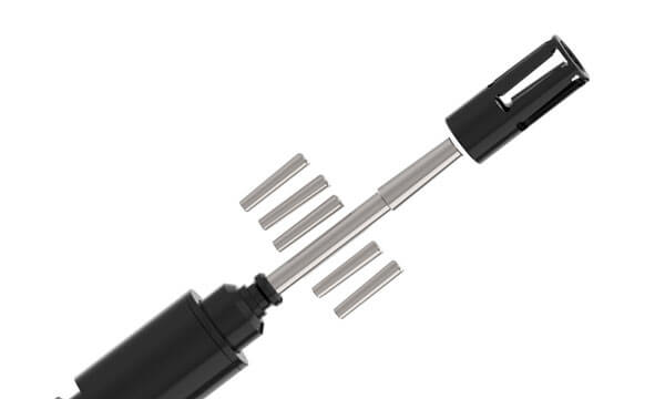 Through Hole Roller Burnisher Explosion